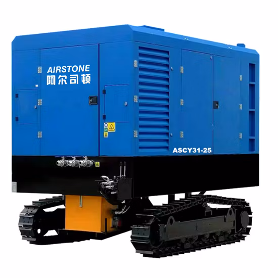Heavy Duty 185cfm 41kw Single Diesel Engine Portable Air Compressor