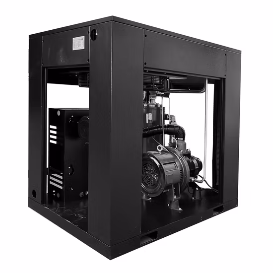 20HP Screw Air Compressor High Efficiency German Airend Belt Driven Rotary Screw Air Compressor Air Cooling
